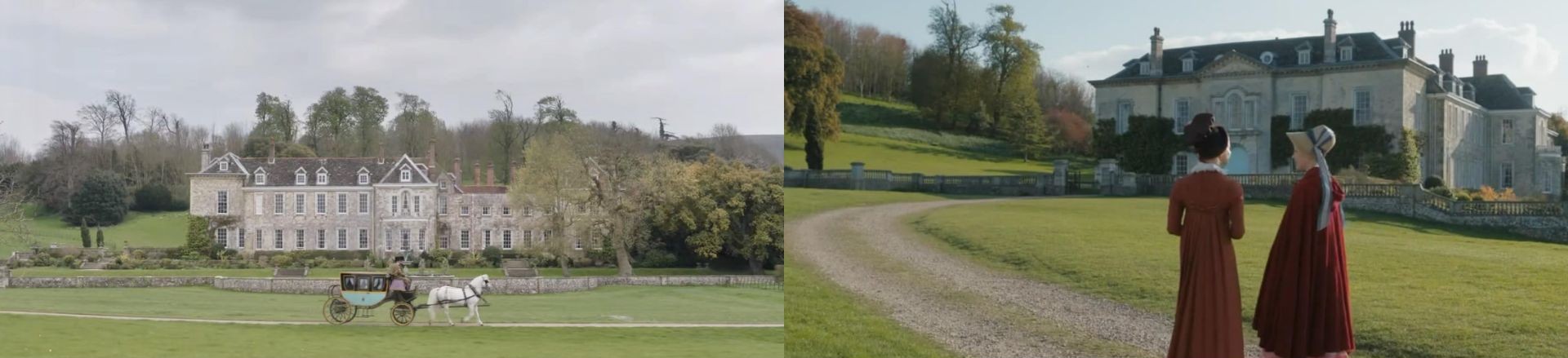Movie Emma filming at Firle