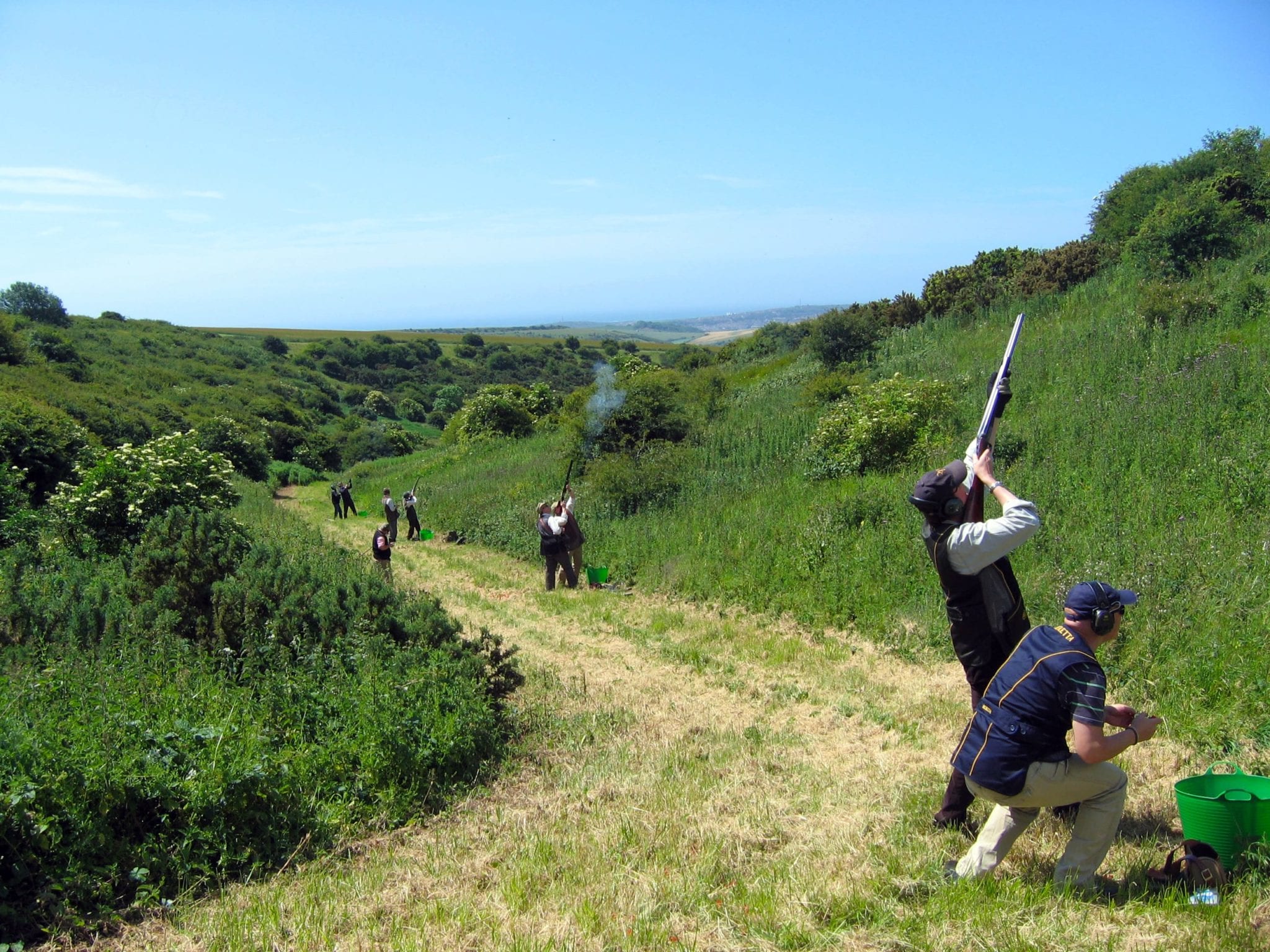 Clay pigeon shooting at Firle Place