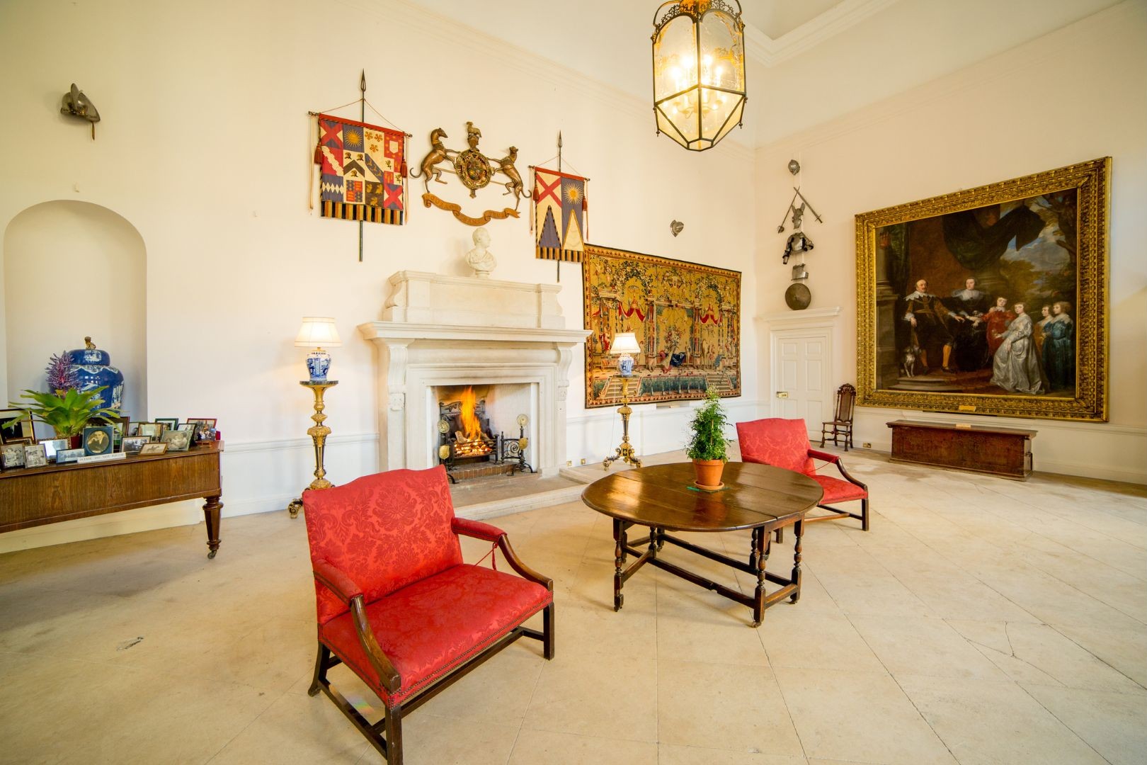 The Great Hall at Firle Place wedding and event venue in Sussex