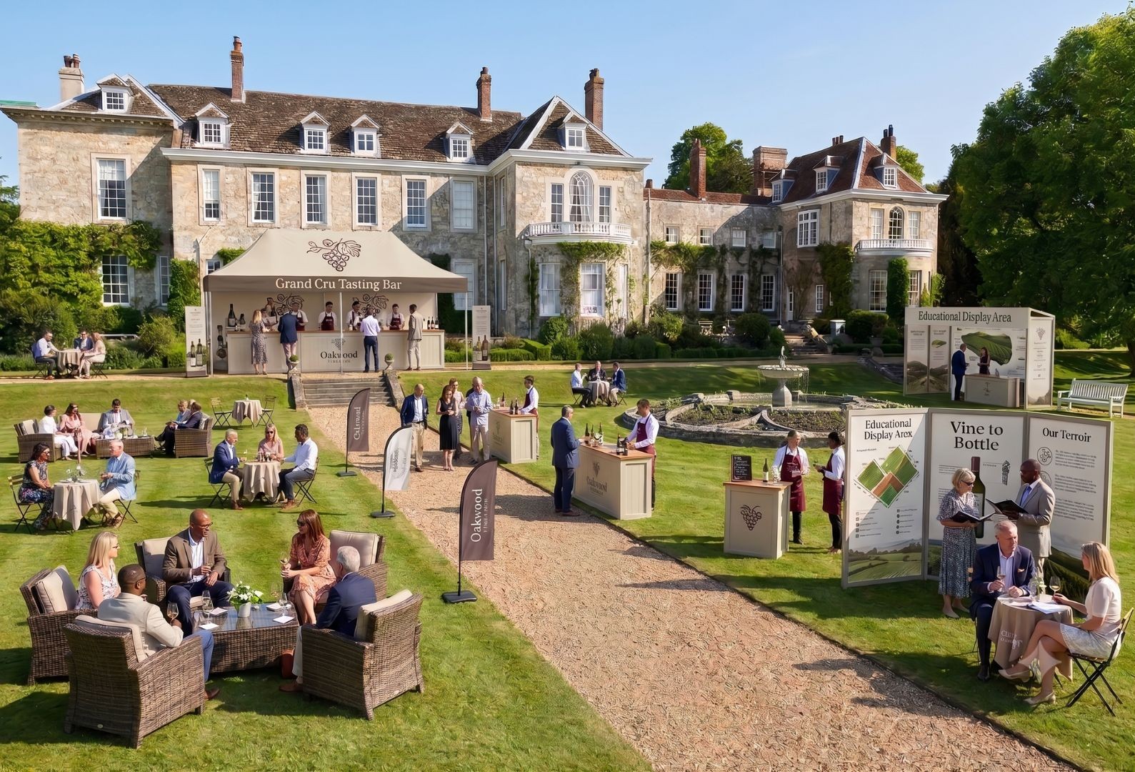 Brand activation event at Firle Place