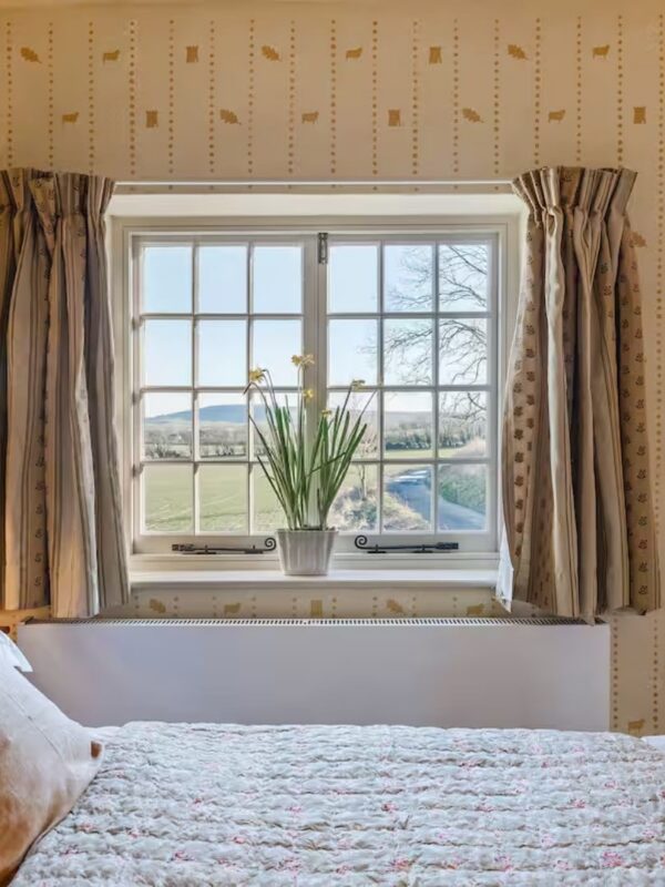 Bedroom in Shephards Cottage holiday cottage at Firle Estate