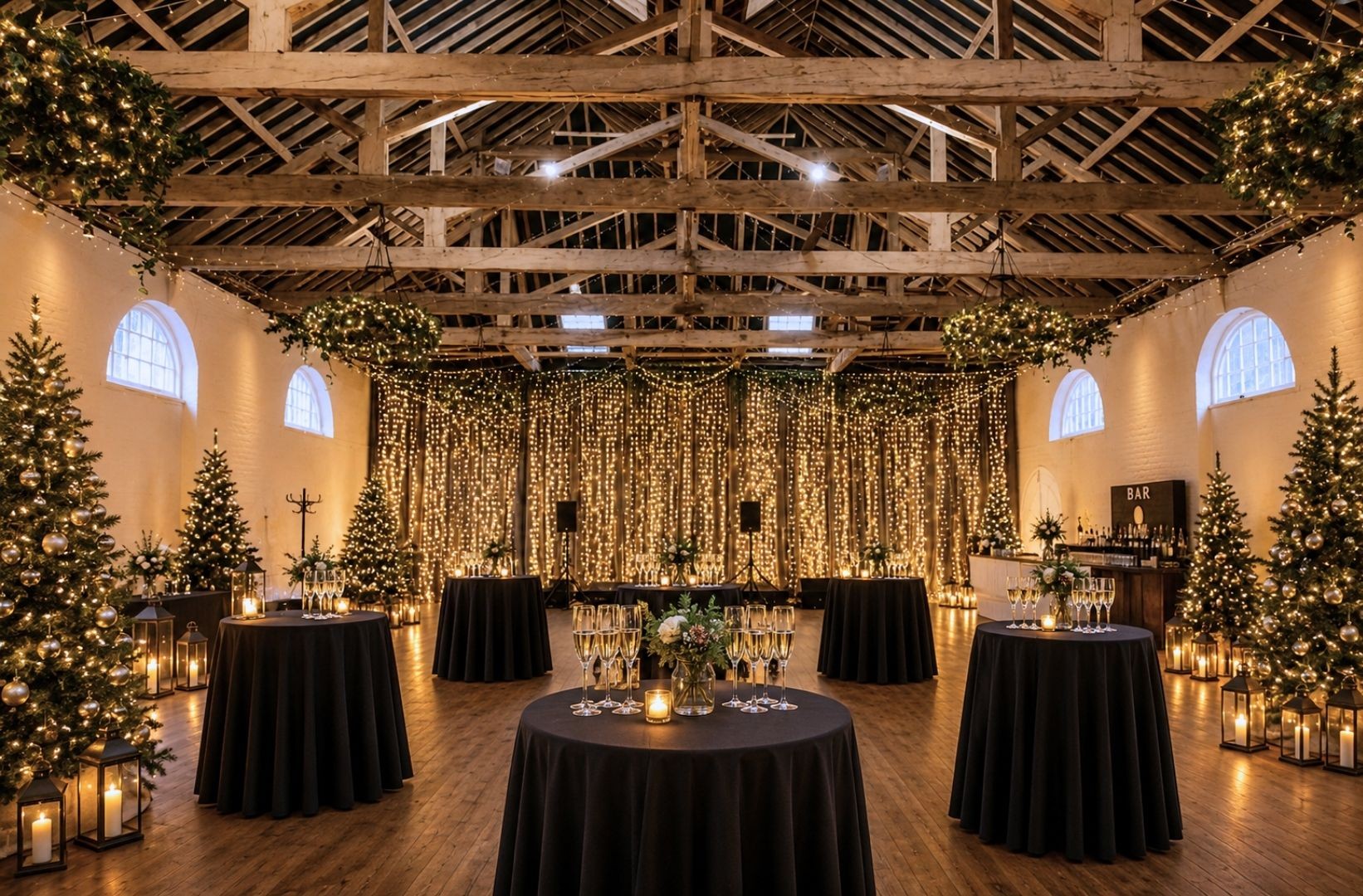 Firle Place's Riding School at Christmas